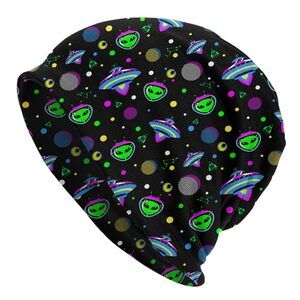 5906 Alien Beanie Hat Chemo Headwear Slouchy Skull Sleep Cap Winter Running